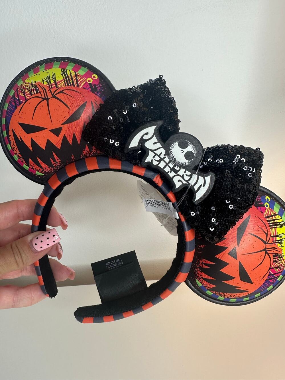 Disney Parks Jack Pumpkin King Nightmare Before Christmas Ears